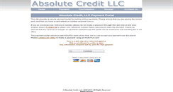 Desktop Screenshot of absolutecredit.123fastpay.com
